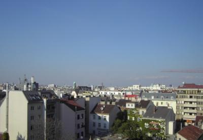 view over Vienna from the terrace